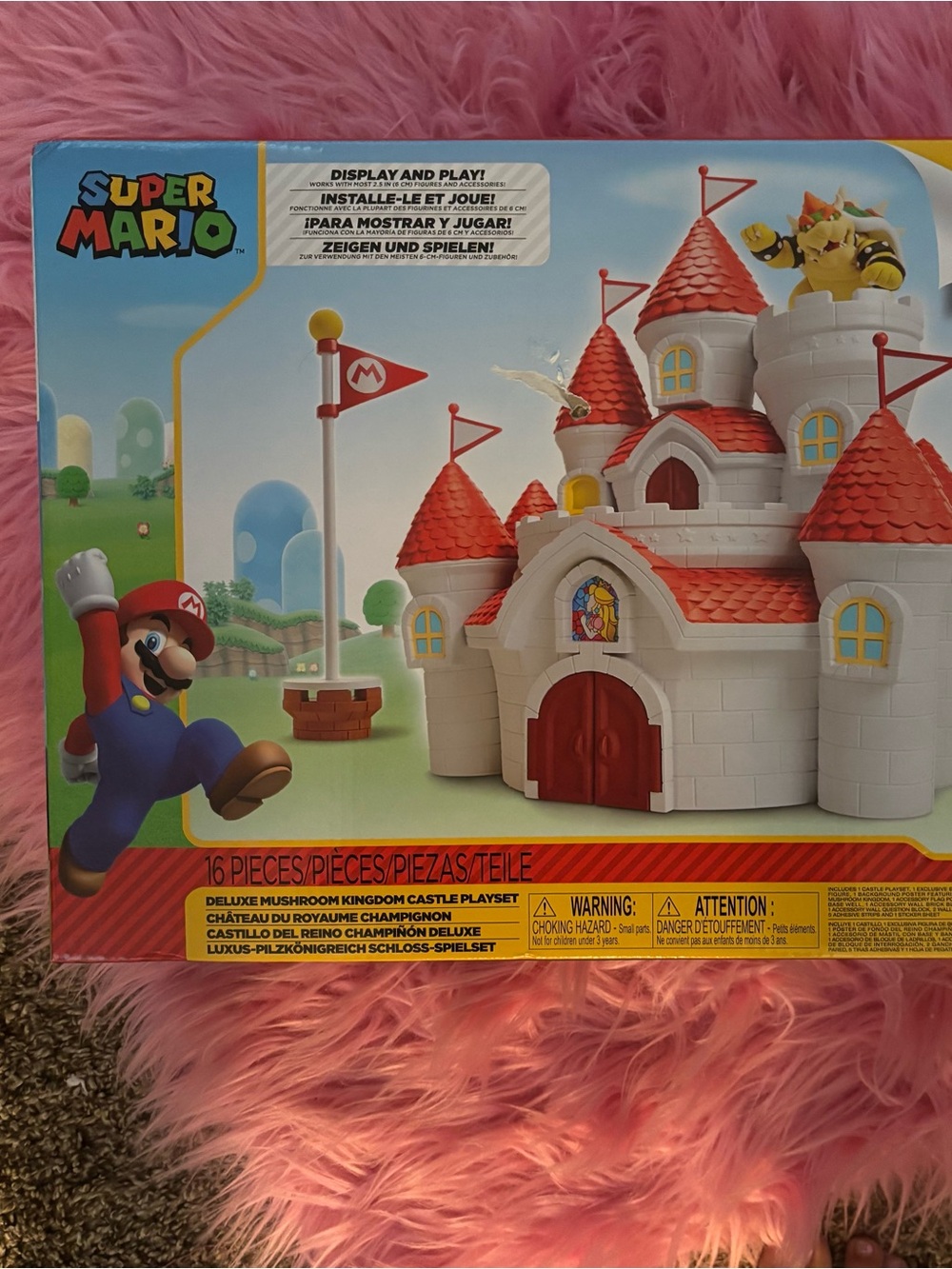 Super Mario Mushroom Kingdom Castle Playset Bowser NIB